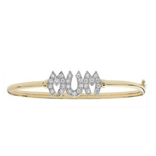 Bracelet mum jaune - en, or