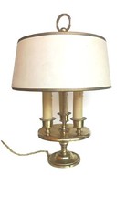 MAGNIFIQUE PETITE LAMPE BOUILLOTE EN METAL DORE DLG LUCIEN GAU VINTAGE ANNEES 70