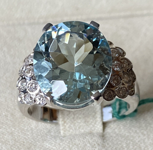 Bague blanc 18kt avec - bague, en