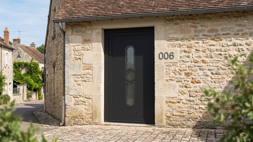 Porte entrée pvc - porte,