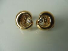 Belles Boucles D'Oreilles / Clips D'Oreilles Dorés Pierre Lang !