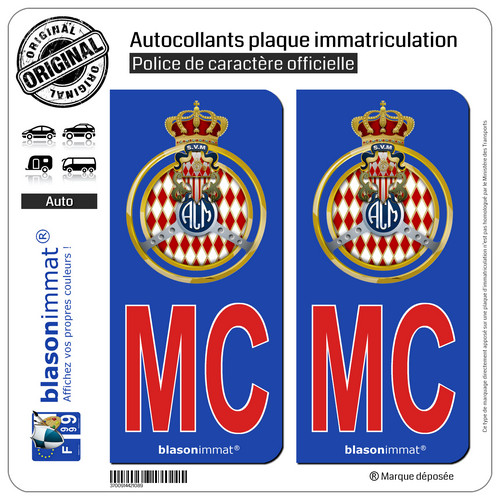 Autocollants plaque - 2,
