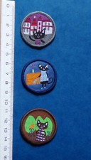 PC37-117) écusson thermocollant CHAT - 3 modèles