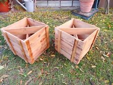 2 X Boîte En Bois Caisse À Vin Jardinière - Design Vintage - Atelier Loft