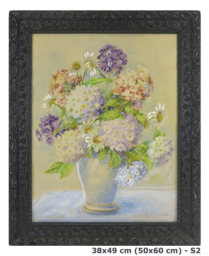 Tableau fleurs hortensias - tableau,