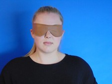 Cuir Véritable Masque Yeux Bdsm Style Fétiche Swinger Érotique Sexy