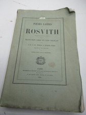 VIGNON RETIF DE LA BRETONNE POESIES LATINES ROSVITH RELIGIEUSE SAXE 1854 EO