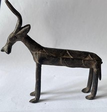 Bronze Dogon – Antilope stylisée – Art africain sculpture ethnique