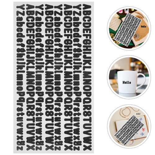 Sheets autocollants lettres - 10,