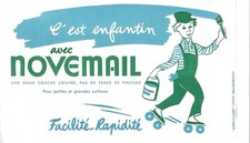 Ancien buvard publicitaire Peinture NOVEMAIL vintage