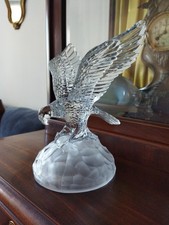 Aigle En  cristal D Arque Avec Sa Prise 