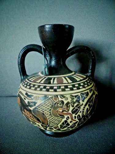 Petit vase grec terre - vase, cuite