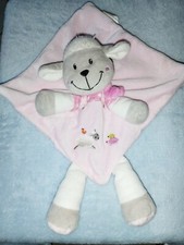 Doudou Plat Mouton Rose