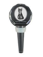 Pinscher Allemand Bouchon De Vin Épais Avec Chien Art-Chien