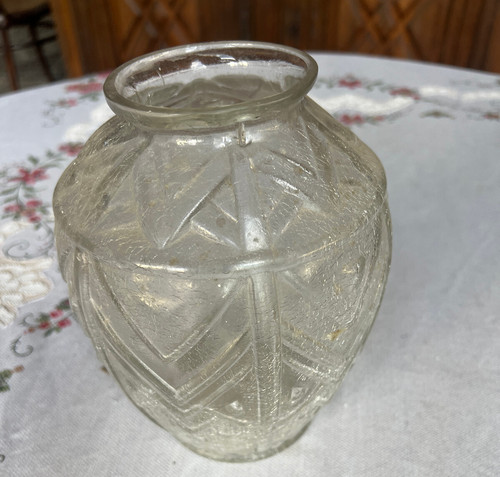 Vase art déco verre - vase,