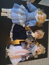 lot poupées anciennes En Porcelaine 3 Poupée Collection Vintage Porcelaine Déco