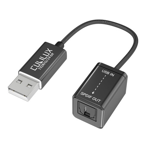 Adaptateur audio optique - optique, usb