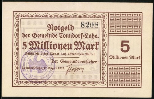 Monnaie nécessité - monnaie, de