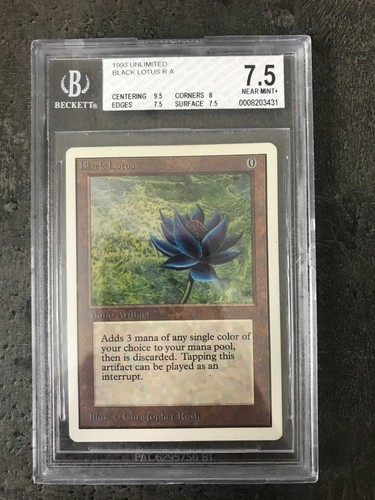 Black lotus unlimited bgs 5 - black, 7.5