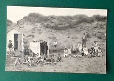 CARTE PHOTO Plage Cabine