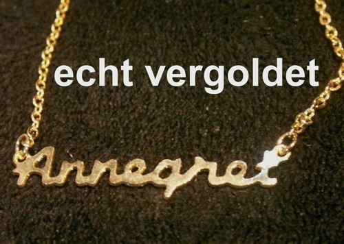 Collier prénom annegret or - en,