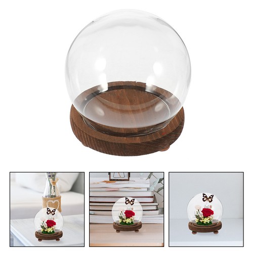 Globe verre fleurs - en,