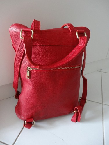 Sac dos réglable - à, cuir