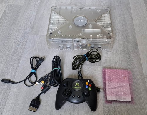 Console xbox crystal 1ere - crystal,
