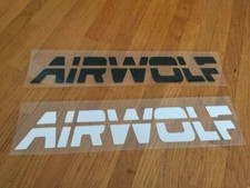 AIRWOLF SUPERCOPTER SERIE TV PATCH FLOCAGE VINTAGE - 22.5 CM PAR 4 CM