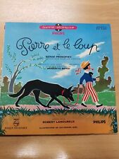 33T 25cm PIERRE ET LE LOUP Livre-Disque PROKOFIEV Robert LAMOUREUX -PHILIPS 5431