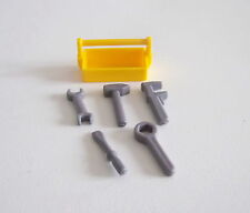 PLAYMOBIL (P210) SAFARI - Caisse à Outils Jaune avec 5 Outils 3528 3532
