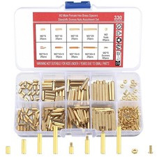 330 Pcs Brass M2 Hex Spacer