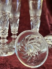 6 FLÛTES À CHAMPAGNE BACCARAT ET ST LOUIS CHARLES X ( 1810-1830)