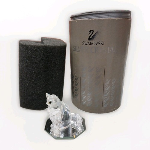 Swarovski crystal sitting cat - swarovski,