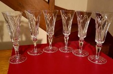 6 flûtes cristal Saint Louis