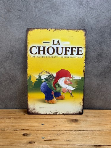 Plaque métal chouffe 188 - plaque,