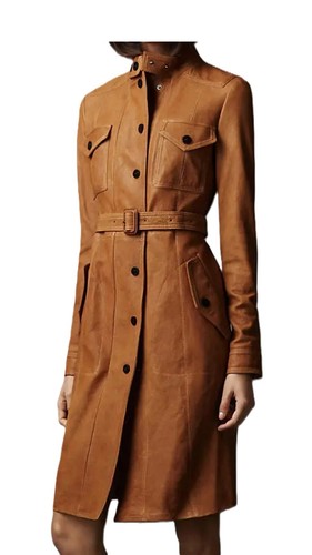 Manteau trench cuir - trench,