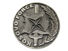 TASK FORCE OPEX KOSOVO COMMANDEMENT FORCE KFOR (COIN BI FACE 40MM) ARGENTE