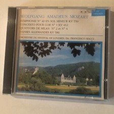 disque cd Wolfgang Amadeus Mozart