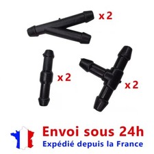 Lot de 6 raccords tuyau lave