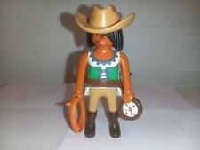 Playmobil cowgirl cowboy Western Train Saloon lasso shérif diligence vintage