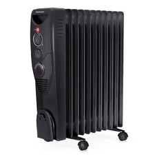 Pro Breeze Radiateur à bain d'huile 2500W, 11 colonnes, 3 réglages - Noir
