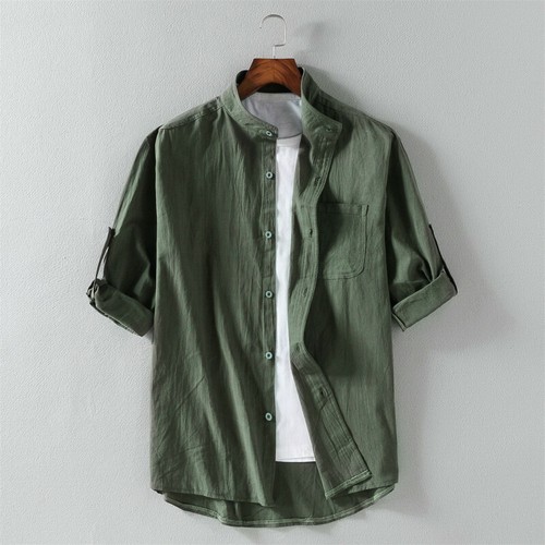 Hommes uni lin - uni, coton