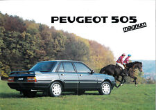Catalogue brochure Peugeot 505 série spéciale GTI Magnum 1989 CH - Suisse