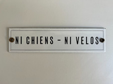 Ancienne plaque émaillée