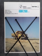 Collector brochure Catalogue  camion BERLIET GBH 260  6 x 4.  Export Africa 