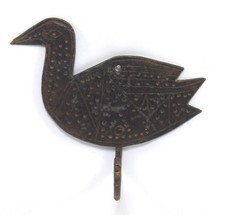 Crochet Mural En Forme De Canard Indien Unique Décoratif Fait Main. I75-139 US