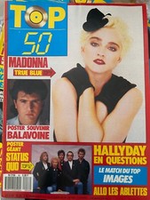 1987 Magazine/Revue TOP 50 N° 46, avec Poster, Hallyday/Balavoine/LIO/MADONNA +
