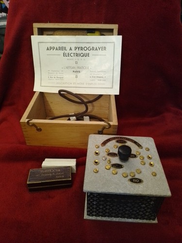 Ancien appareil pyrograver - ancien, à