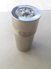 ancienne boite à poudre Waterman pour sécher l'encre,  boite à poudre en métal